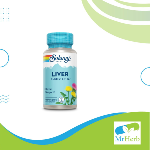 حبوب سولاري لدعم وظيفة الكبد والكليتين Solaray Liver Blend عدد 100 كبسولة