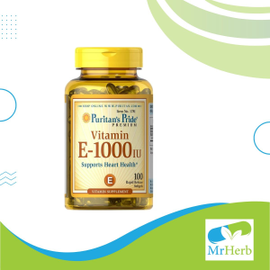 Puritan’s Pride Vitamin E 1000 Capsules, 1000 IU, 50 Softgels