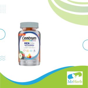 حبوب سنتروم مضغ للرجال +50 Centrum silver men gummies عدد 80 قطعة مضغ