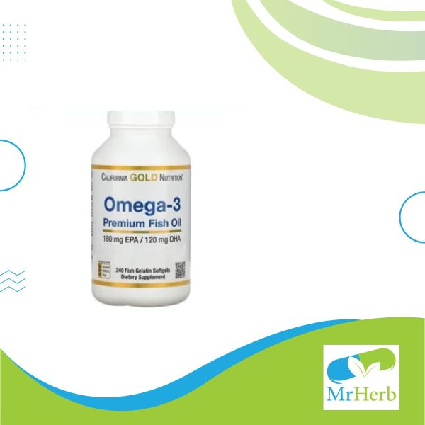 كاليفورنيا جولد نيوترشن أوميغا 3 California gold nutrition fish oil عدد 240 كبسولة سوفت جيل