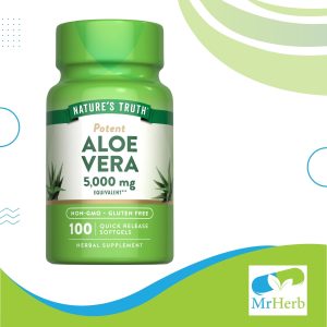Nature's Truth Aloe Vera 5000mg 100 Softgels