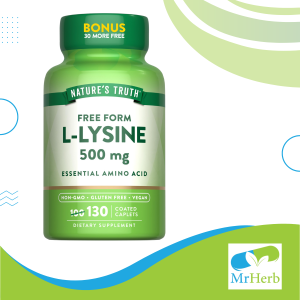 Nature's Truth L-lysine 500mg 130 Caps