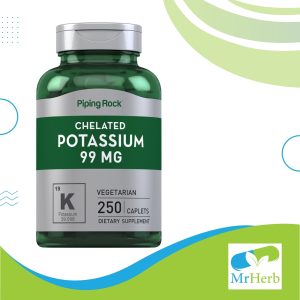 Piping Rock Chelated Potassium 99mg 250 Caps
