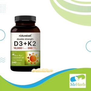 Naturebell فيتامين D3 K2 - 240 كبسولة