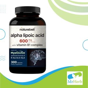 Naturebell Alpha Lipoic Acid 600mg 300 Capsules